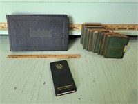 ANTIQUE COLLECTION OF "LITTLE LEATHER LIBRARY"