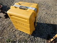 Yellow Plastic Tote With Side Buckles