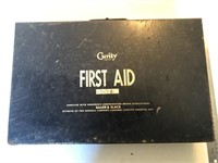 Vintage Curity First Aid Box w/ First Aid Contents