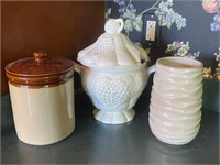 Cookie Jar, Vase & Soup Tureen