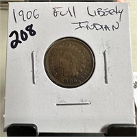 1906 INDIAN HEAD PENNY CENT