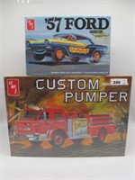 AMT 1957 FORD & FIRE TRUCK MODEL BOTH SEALED