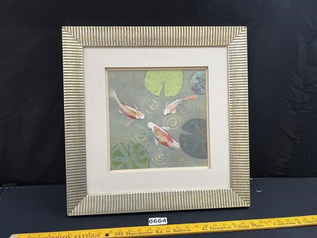 Framed Koi Art Print