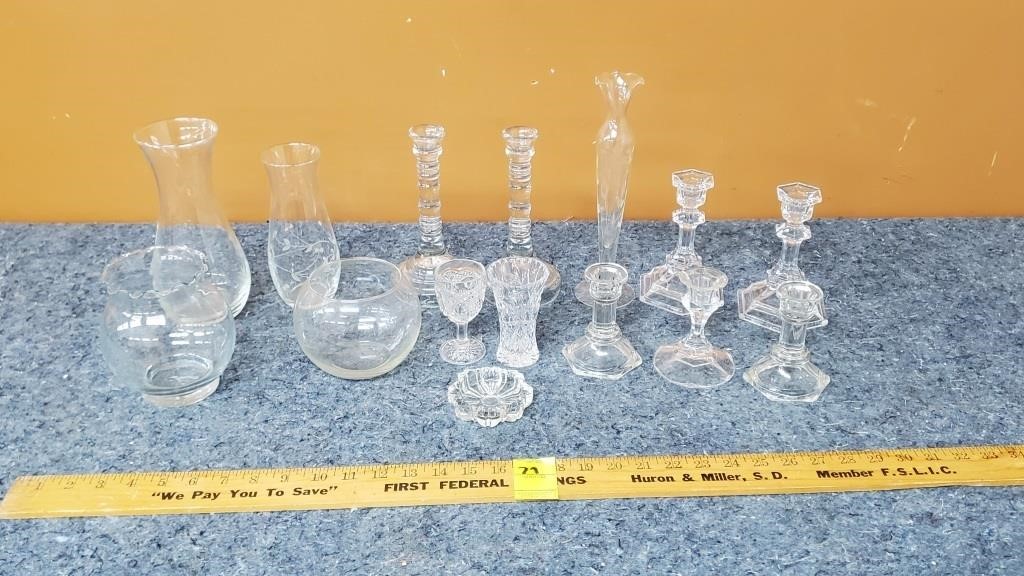 Asstd. Clear Glassware