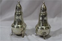 Set of 2 Weighted Sterling Salt and Pepper Holders