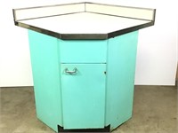 Vtg 50-60 Metal Kitchen Corner Cabinet 4of6