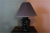 Modern Black Lamp w/Shade