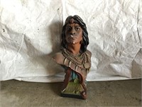 LARGE INDIAN CHALKWARE BUST