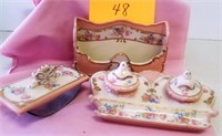 China Desk Set (Hand painted crest)