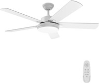 Regair 52 Inch Modern Ceiling Fan with Light and