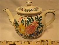 Czechoslovakian China Hand Painted Tea Pot