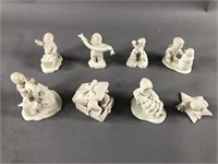 8pc Dept 56 Snow Babies Figurines