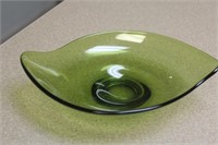 Green Glass Bowl