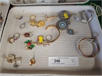 Tray of Costume Jewelry