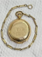 Antique Elgin Natl Watch Co Pocket Watch WORKS!