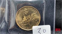 2010 $1 100 Year Anniversary Navy Coin