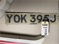 (2) foreign license tags
