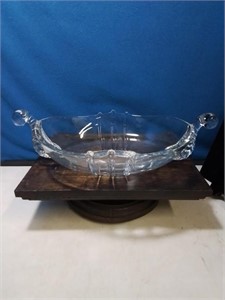 Vintage glass console bowl