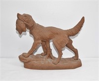 1992 Red Mill Composite Dog Figurine 7"h