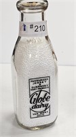 Globe Dairy Milk Bottle Van Wert Ohio