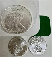 (20) SILVER EAGLE 1oz COINS