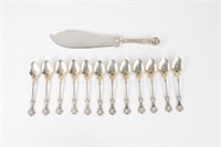 Whiting King Edward Ice Cream Spoons & Slice