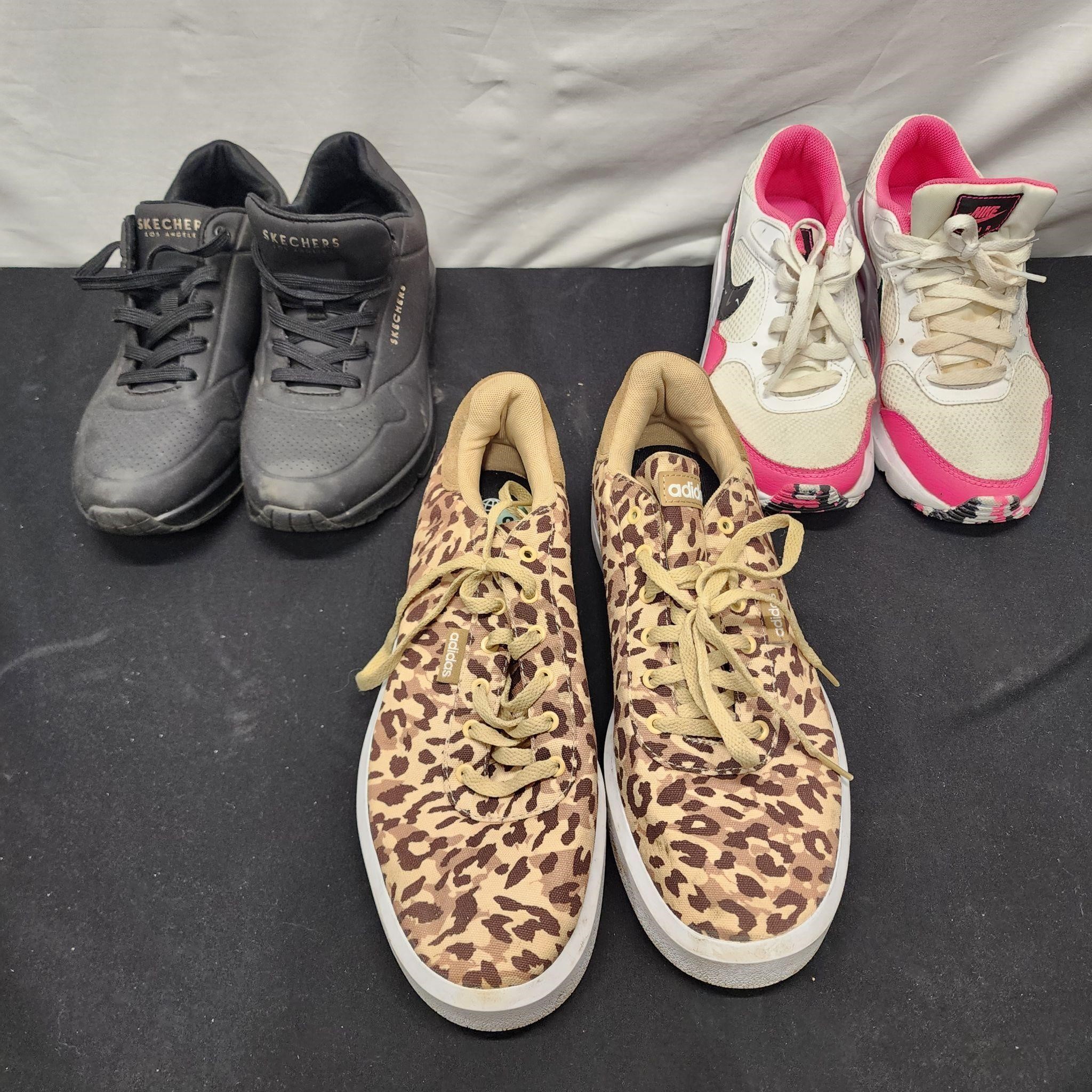 3 Pairs of Women's Shoes; 7, 8, 8.5