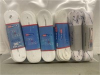 10 pairs of hockey skate laces. Various lengths.