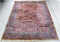 Hand Knotted Hereke Silk Rug 10.4x8 ft