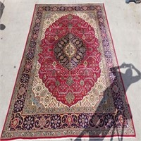 Hand Knotted Persian Tabriz Rug 10x13 ft