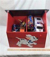 Doghouse Toy Chest full of Toys