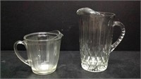 Vintage Ekco-Chicago Pitcher & Etched Pitcher