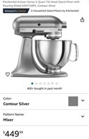 Kitchen Aid Mixer (Open Box, Powers On)