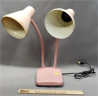 Vintage Mid Century Style Double Desk Lamp