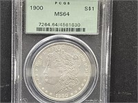 1900 Morgan Silver Dollar  MS 64
