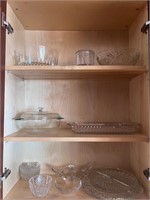 Glass serving dishes