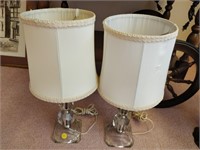 2 Matching Bedroom White Lamps