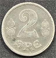 1918 - Norway 2 ore coin