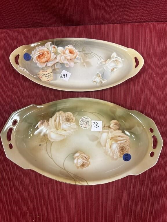 2 RS German open relish with roses with pierced