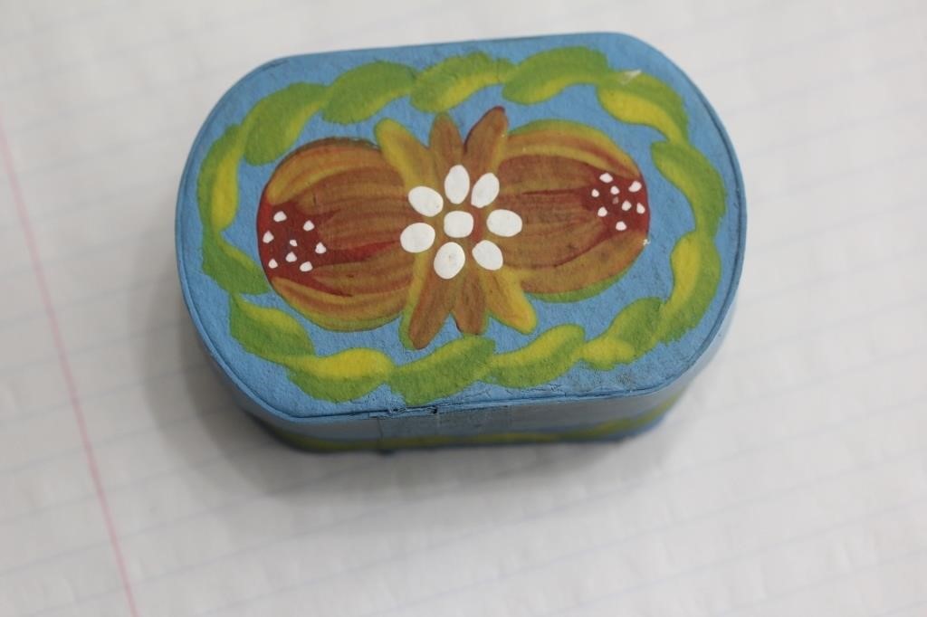 Handpainted Nativity Scene Trinket Box