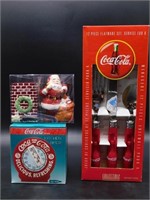 COCA-COLA SALT AND PEPPER SHAKERS KITCHEN TIMER AN