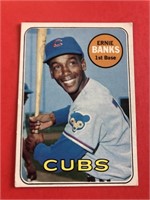 1969 Topps Ernie Banks Card #20 Cubs HOF 'er