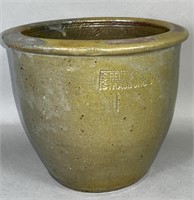 1 gallon stoneware cream crock by S. Bell & Son