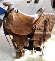 Ray Holes Wade Tree Western Roping Saddle