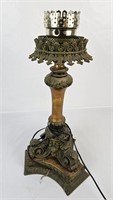 Ornate Metal Table Lamp