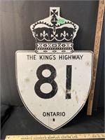 The King’s Highway sign-18 x29” tall