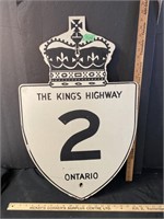The King’s Highway sign-18 x29” tall