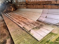 10 sheets used steel siding