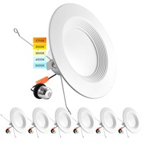 LUXRITE 5/6 Inch LED Recessed Retrofit Downlight,