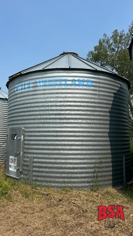 OFFSITE: Chief Westland 2000bu Rnd Steel Grain Bin